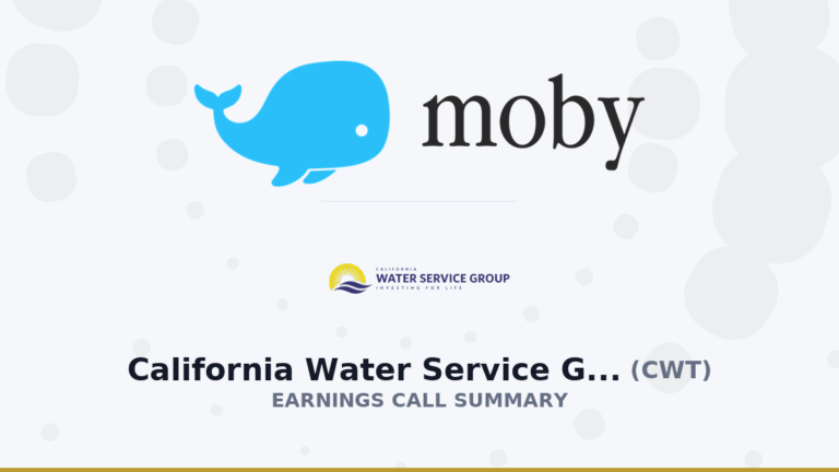 Résumé de l'appel aux résultats du California Water Service Group pour le deuxième trimestre 2026