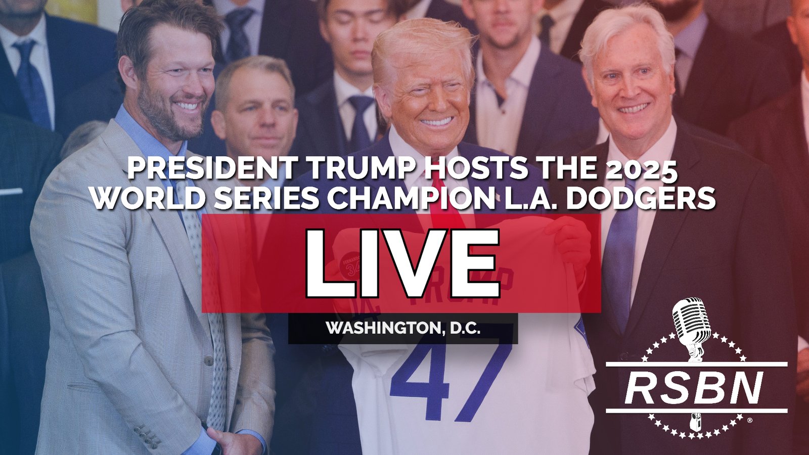 EN DIRECT : le président Trump accueille les champions des World Series 2025 de Los Angeles, les Dodgers – 23/07/26