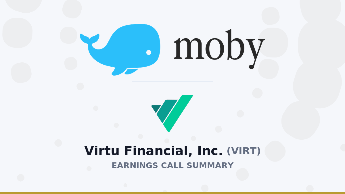 Virtu Financial, Inc. Résumé de l'appel aux résultats du deuxième trimestre 2026