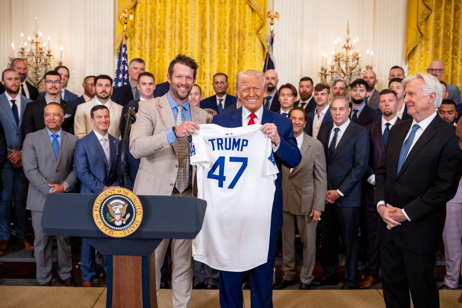 Les Dodgers visitent la Maison Blanche après des titres consécutifs des World Series