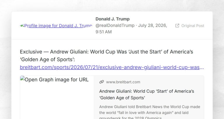 Exclusif — Andrew Giuliani : La Coupe du monde n'était « que le début » de « l'âge d'or du sport » américain :…