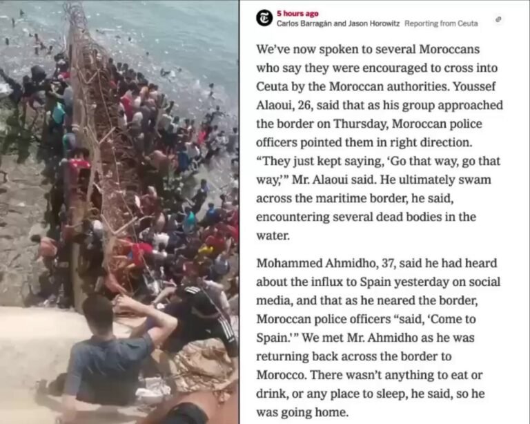 Les étrangers en situation irrégulière affirment que les autorités marocaines les ont dirigés vers…