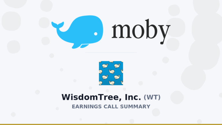 Résumé de l'appel sur les résultats de WisdomTree, Inc. pour le deuxième trimestre 2026