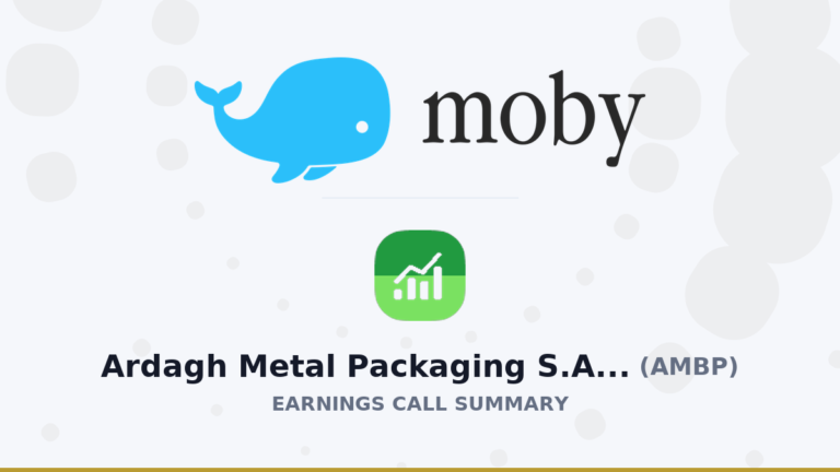 Ardagh Metal Packaging S.A. Résumé de l'appel aux résultats du deuxième trimestre 2026