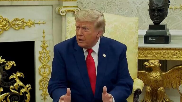 .@POTUS sur l'Iran : "Et ces gens ? Ils sont là à cause des armes nucléaires, et ils essaient…