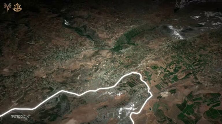 Le tunnel du Hezbollah qui vient d'être détruit au sud du Liban.