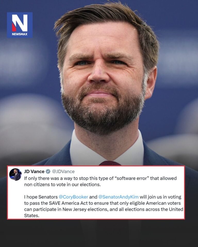 « SI SEULEMENT… » : le vice-président JD Vance a appelé les sénateurs du New Jersey Cory Booker et Andy…