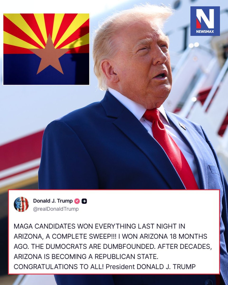 TRUMP ARIZONA GAGNE : Le président Donald Trump a célébré mardi une série de victoires de ses candidats…
