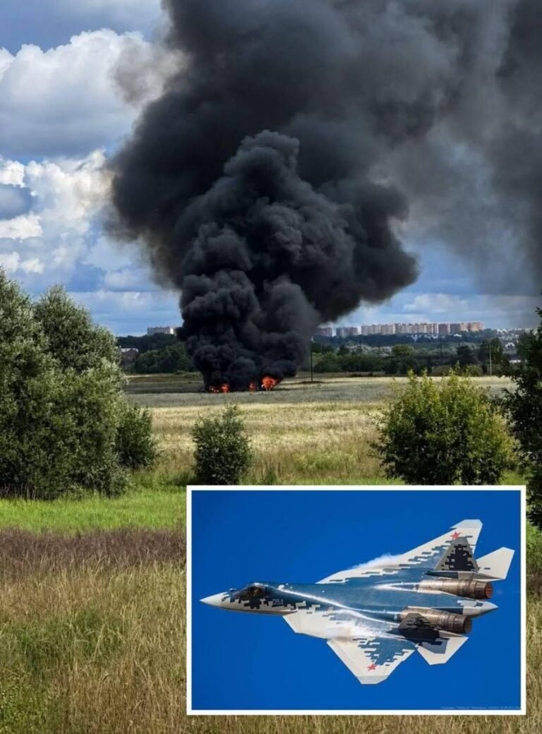 Un avion de combat russe Su-57 de cinquième génération s'est écrasé dans la région de Moscou.