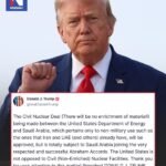 Le président Trump a déclaré que l'accord de coopération nucléaire civile entre les États-Unis et l'Arabie…