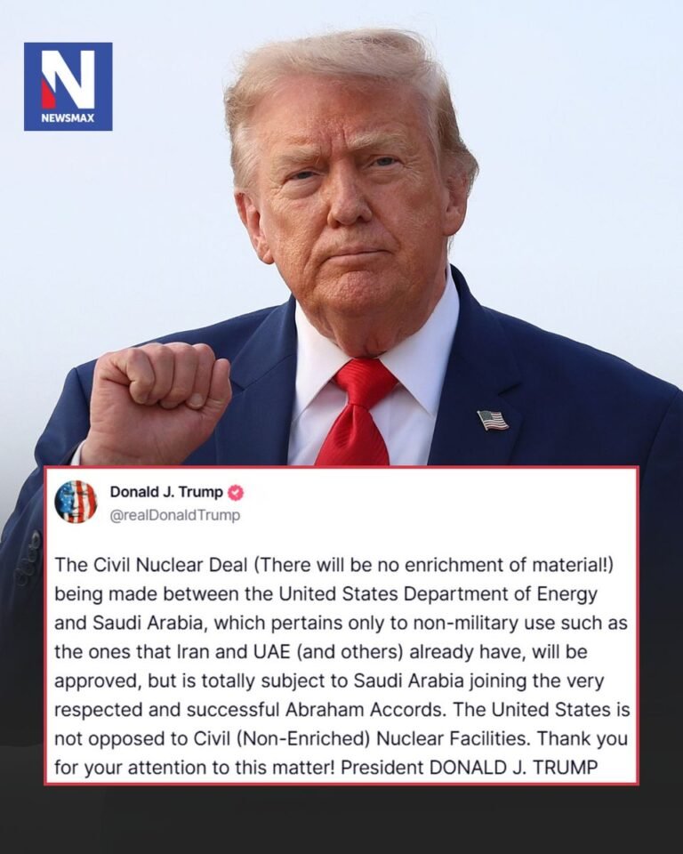 Le président Trump a déclaré que l'accord de coopération nucléaire civile entre les États-Unis et l'Arabie…