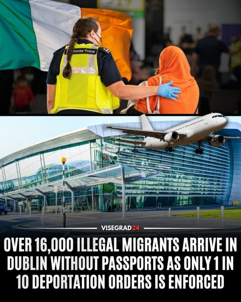 Plus de 16 300 personnes sont arrivées à l’aéroport de Dublin sans passeport entre 2020 et 2025, alors…