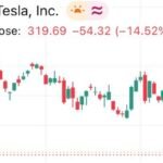 Tesla $TSLA est en baisse d'environ 22 % depuis que Michael Burry a ouvert sa position courte.