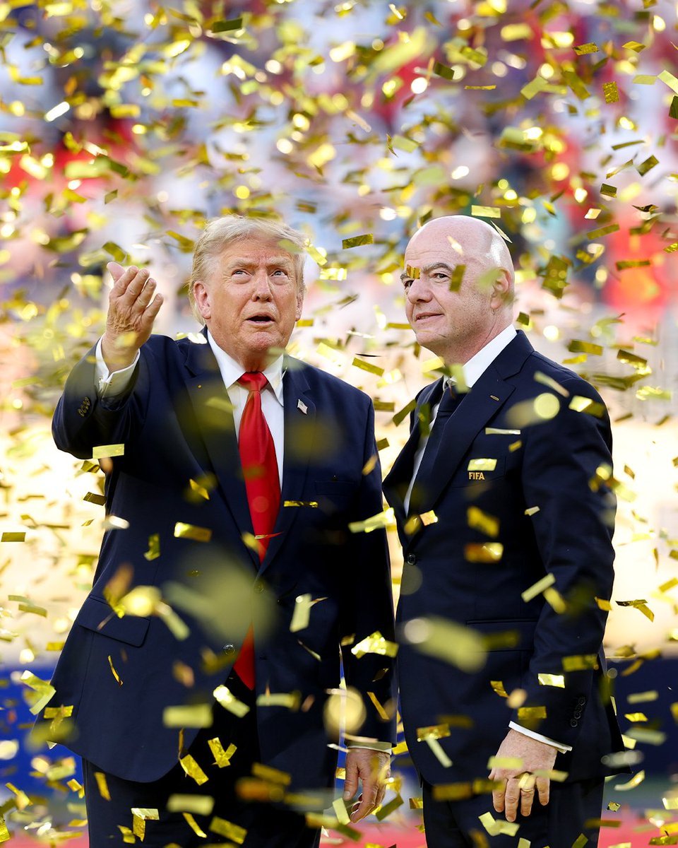 TRUMP À LA COUPE DU MONDE : Le président Donald Trump a rejoint le président de la FIFA Gianni Infantino…