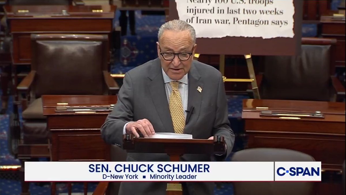 Le sénateur Schumer à propos du manque de transparence du ministère de la Défense sur la guerre en Iran et…