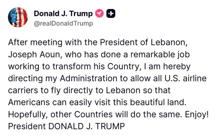 Le président Trump a déclaré qu'il ordonnait à son administration d'autoriser toutes les compagnies…