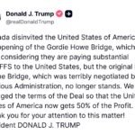 Le président Trump a déclaré que le Canada avait désinvité les États-Unis à participer à l’ouverture du…