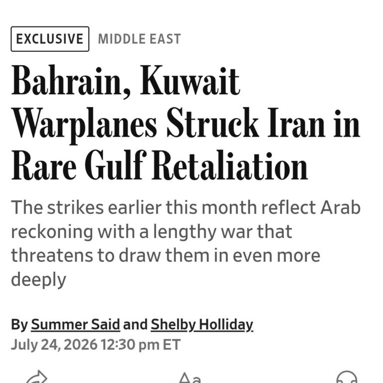 Le Koweït dément un rapport du WSJ selon lequel il aurait participé aux opérations contre l'Iran,…
