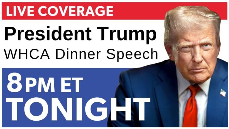 CE SOIR : Ne manquez pas les remarques du président Trump lors du dîner reprogrammé des correspondants de…