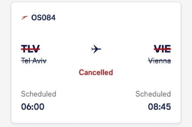 Austrian Airlines et ITA ont toutes deux annulé leurs vols vers Israël ce week-end par crainte d'une…