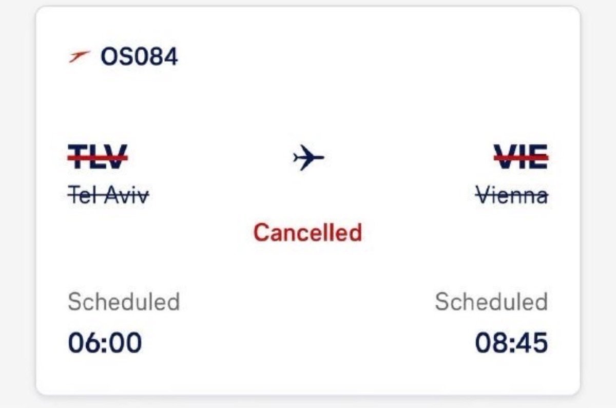 Austrian Airlines et ITA ont toutes deux annulé leurs vols vers Israël ce week-end par crainte d'une…