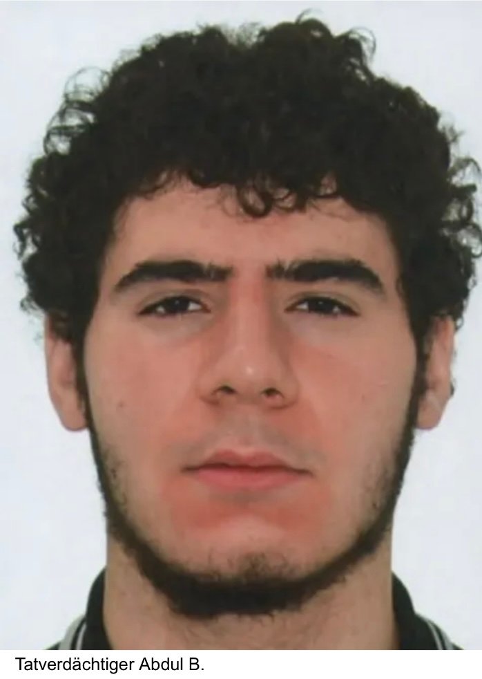 La police berlinoise publie une photo du suspect, Abdul B, recherché en relation avec l'incident de la…