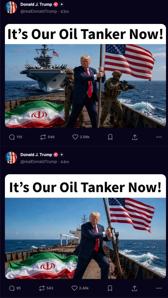 Le président Trump a publié plusieurs images générées par l’IA montrant les forces américaines bombardant…