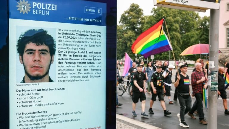 🇩🇪 La police a libéré un homme arrêté après l'attentat de la fierté à Berlin.