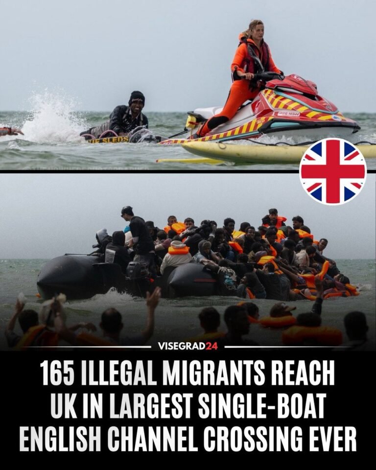 Un nombre record de 165 migrants ont traversé la Manche vers le Royaume-Uni jeudi à bord d'un seul bateau…