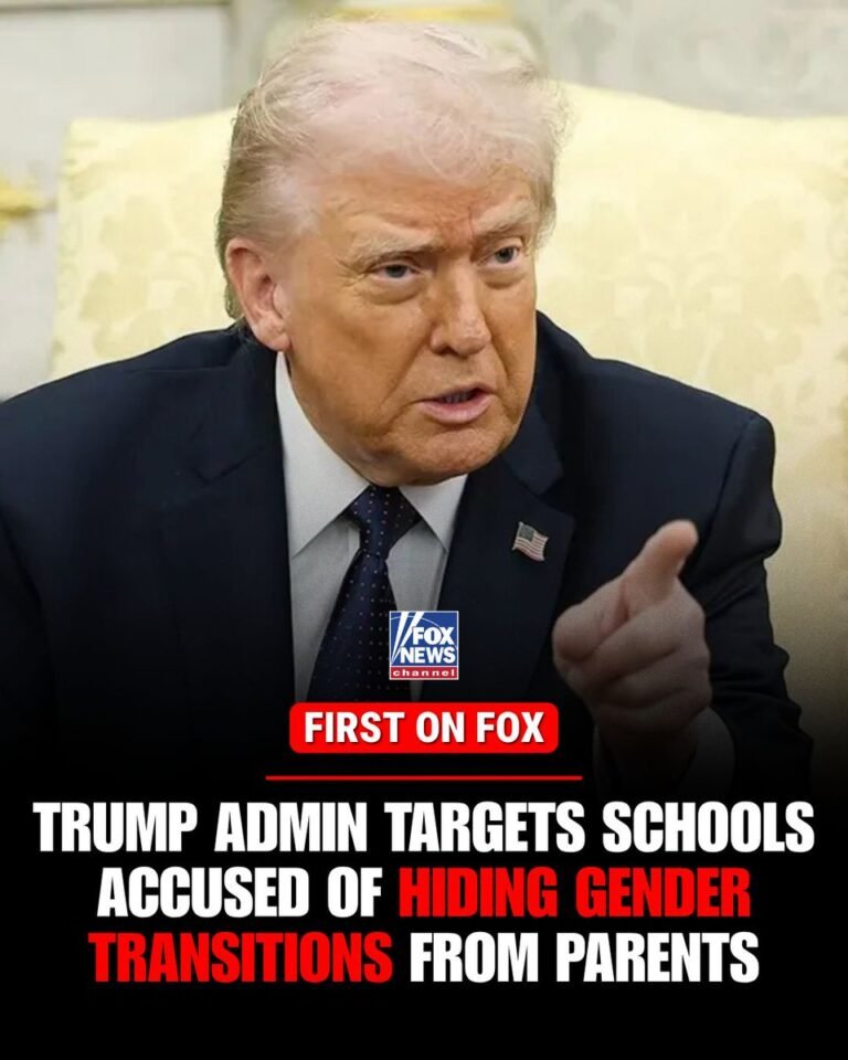PREMIER SUR FOX : L'administration Trump sévit contre les élèves des districts scolaires qui cachent leurs…