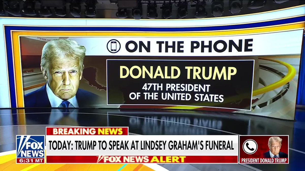 NOUVEAU : Le président Trump se souvient du regretté sénateur Lindsey Graham lors d'une interview sur…