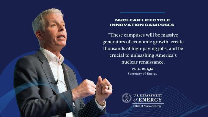 Cinq États se qualifient pour des campus nucléaires de 50 milliards de dollars