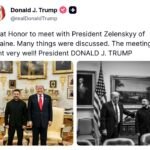 TRUMP : Grand honneur de rencontrer le président Zelenskyy d’Ukraine.
