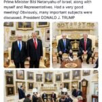 TRUMP : Premier ministre israélien Bibi Netanyahu, avec moi-même et des représentants.