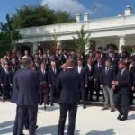 Le président Trump salue l'équipe de championnat national FCS de la Montana State University à la Maison…