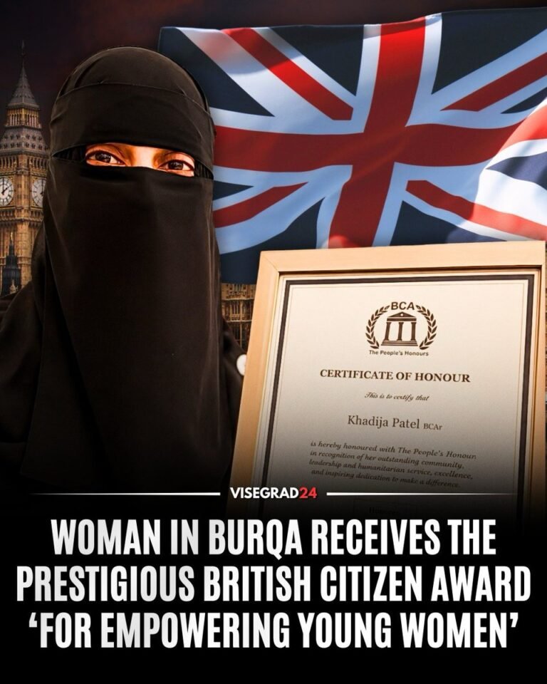 Khadija Patel, de Bolton, au Royaume-Uni, a reçu le British Citizen Award 2026 lors d'une cérémonie…