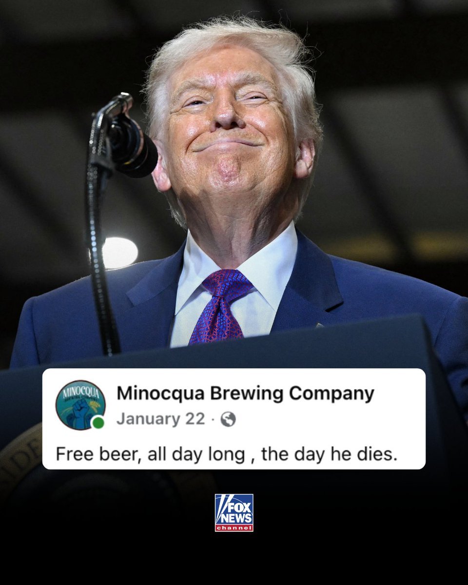 La brasserie du Wisconsin qui offrait de la « bière gratuite » à la mort du président Trump s'est vu…