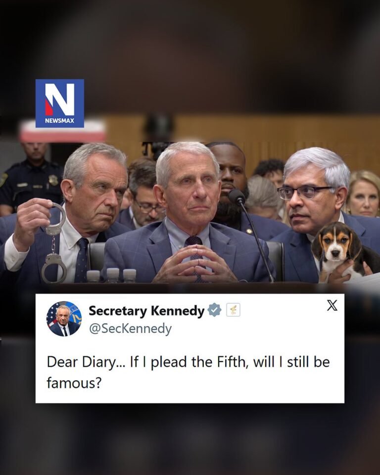 HHS Sec. RFK Jr. a publié une photo de lui-même tenant des menottes à côté du Dr Anthony Fauci – avec un…