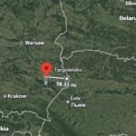 Local residents in the Polish village of Targowisko heard a massive explosion this morning and found a…