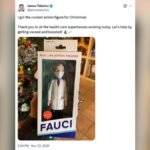 Talarico est rôti pour un article de Noël refait à la surface, jaillissant d'une poupée du Dr Fauci.
