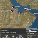 USAF E-3G AWACS (commandement et contrôle) près du golfe Persique -FR