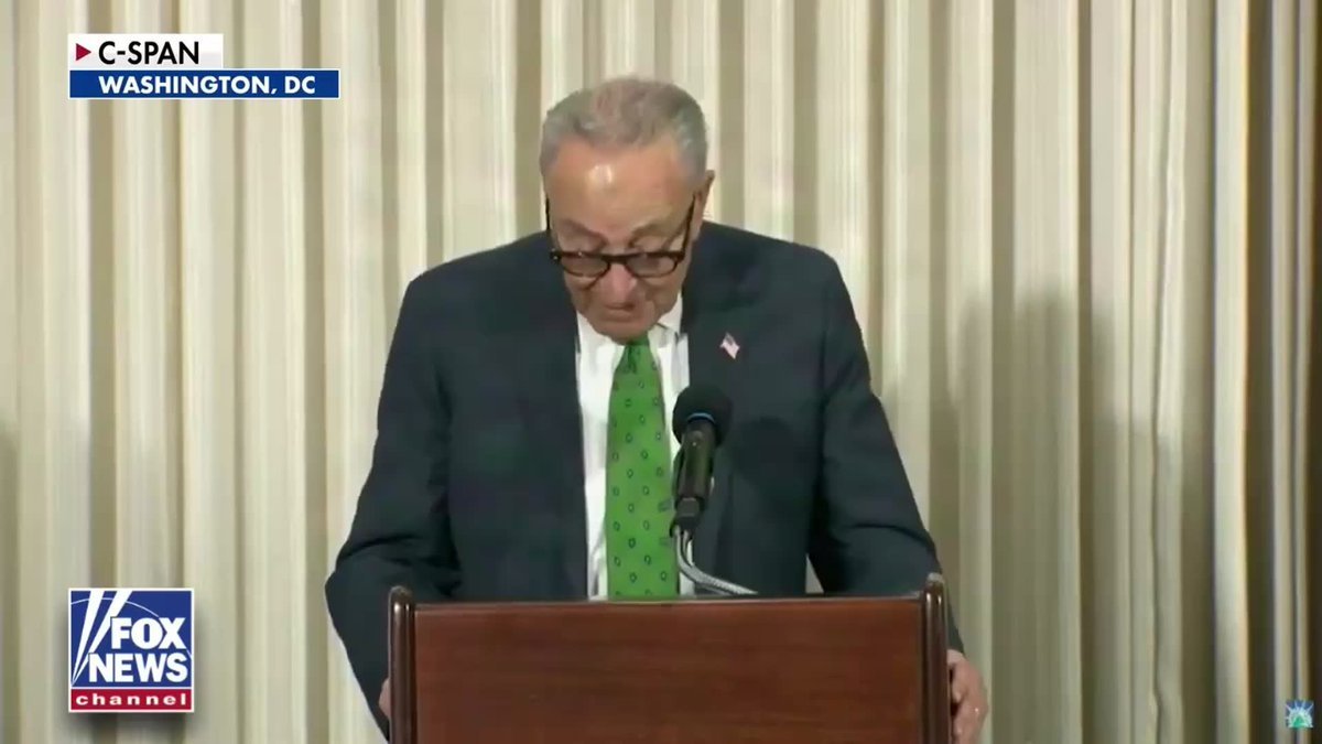 "Merci pour votre diatribe." Le discours anti-corruption du chef de la minorité sénatoriale Chuck Schumer…