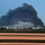 Le port russe de Taman sur la mer Noire est en feu ce matin après une attaque nocturne de drones ukrainiens.