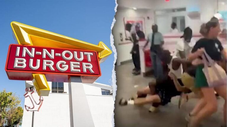 Une bagarre d'adolescents à l'intérieur d'In-N-Out fait courir les clients pendant la tempête de mousson, montre une vidéo