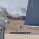Images supplémentaires des opérations de lutte contre les incendies plus tôt ce matin à la base aérienne…