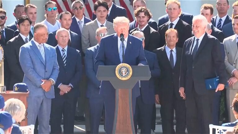 .@POTUS reconnaît Shohei Ohtani comme @Dodgers visitant la Maison Blanche : "En 150 ans de Ligue majeure…