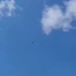 Images d’un missile de croisière ukrainien Ruta Blk.1 à faible coût hurlant vers une cible russe ce matin.