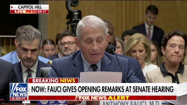 Le Dr Anthony Fauci invoque le cinquième amendement lors de sa déclaration d'ouverture lors de l'audience…