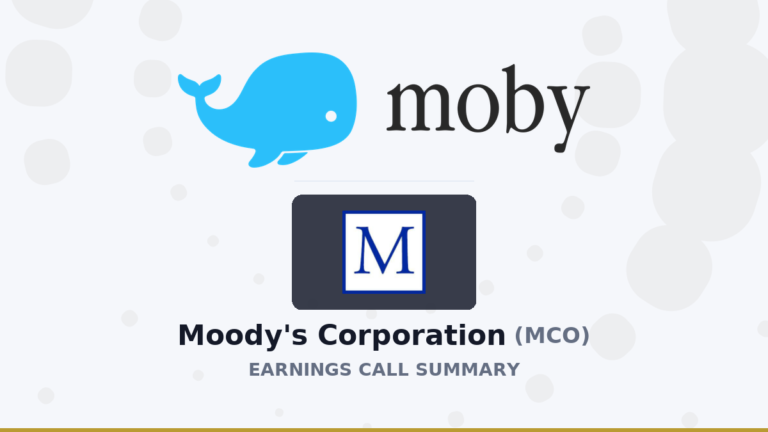 Résumé de l'appel aux résultats du deuxième trimestre 2026 de Moody's Corporation