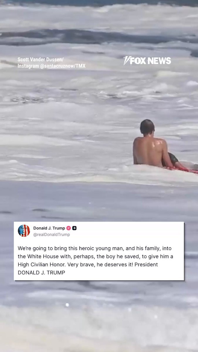 NOUVEAU : Le président Trump annonce qu'il amènera ce jeune sauveteur héroïque à la Maison Blanche pour…